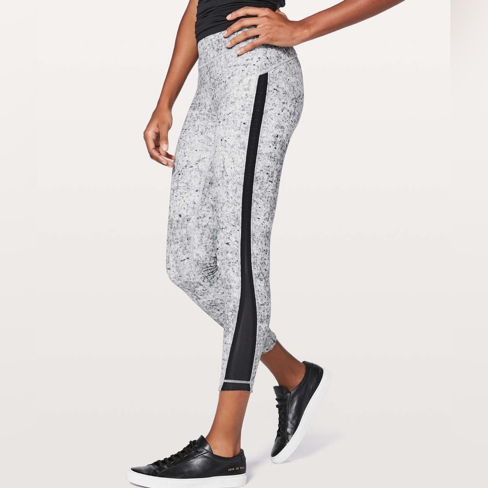 lululemon athletica Gray and Black Leggings